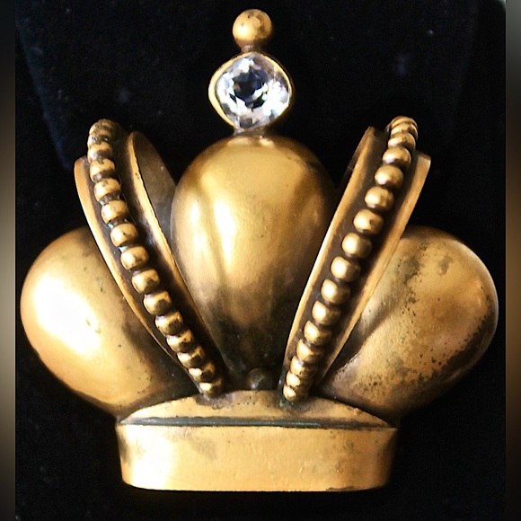 JOAN CASTLE CROWN PIN BROACH 1950’s VINTAGE JOSEFF OF HOLLYWOOD GLAMOUR - Picture 1 of 6